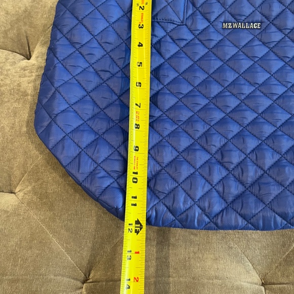 MZ Wallace Small Metro Quilted Nylon Tote -BLUE - Picture 4 of 9